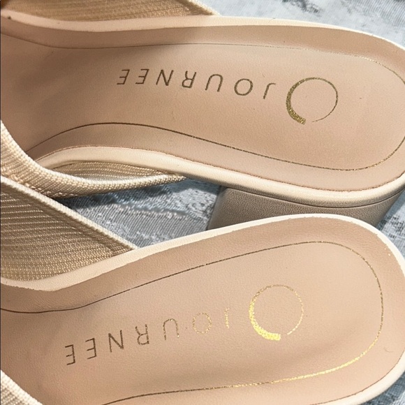 Journee Collection Women's Beige Mules - Picture 12 of 12